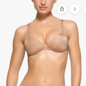 SKIMS NWT Ultimate Push-Up Plunge Bra 38C *Mica